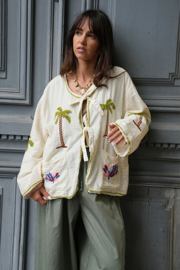 GILET FEMME PALMIE ECRU E26 2