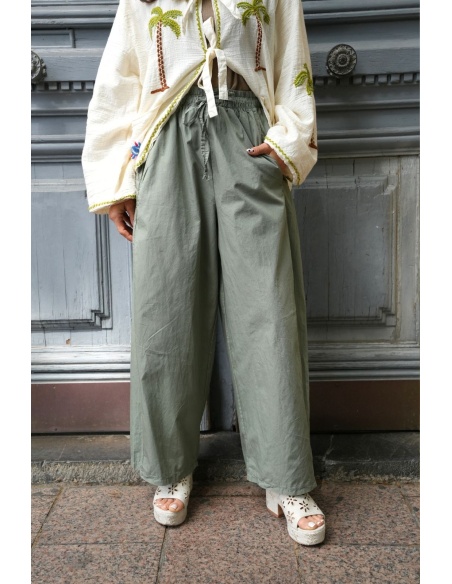 PANTALON FEMME  KAKI E26