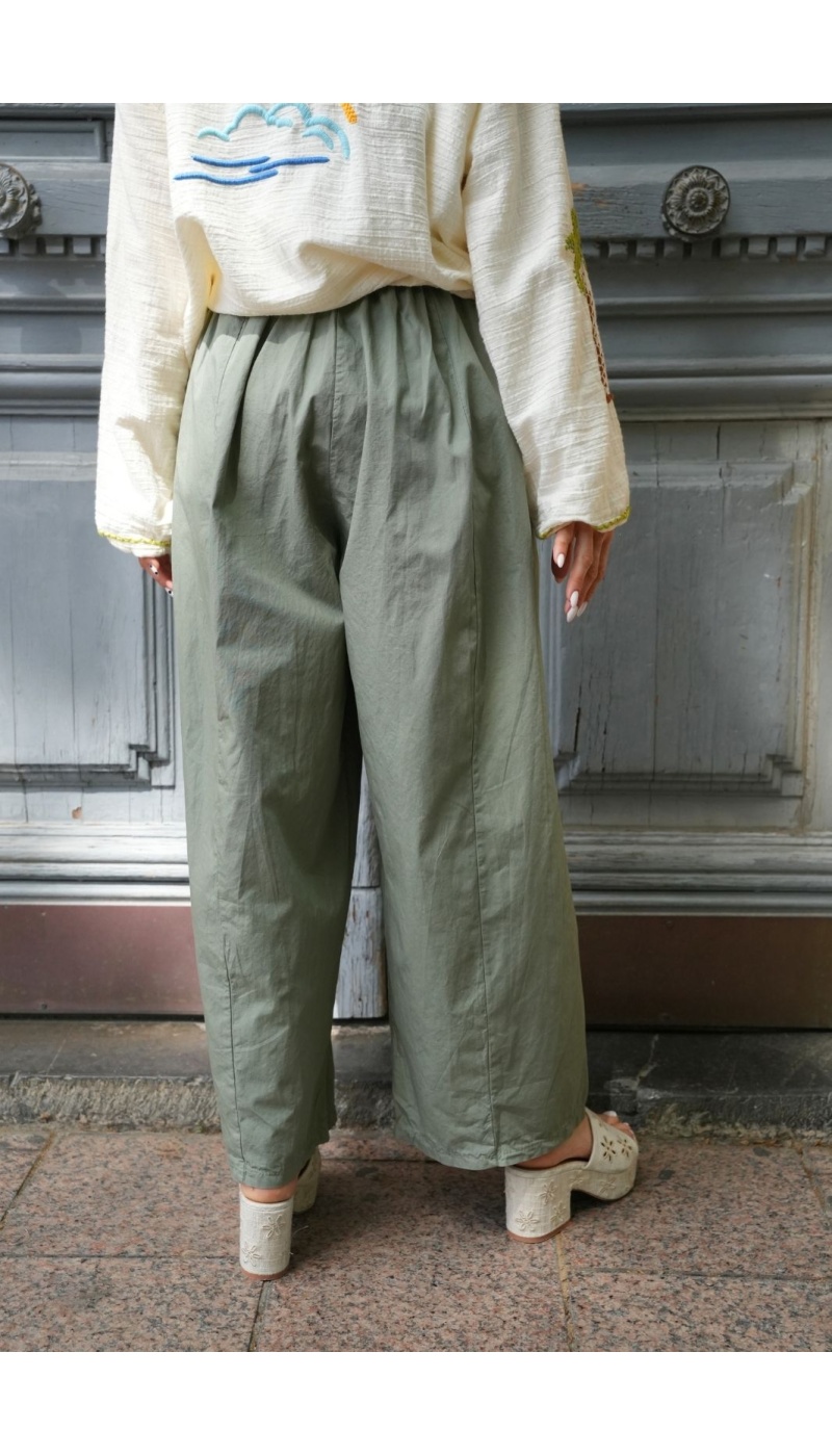 PANTALON FEMME  KAKI E26