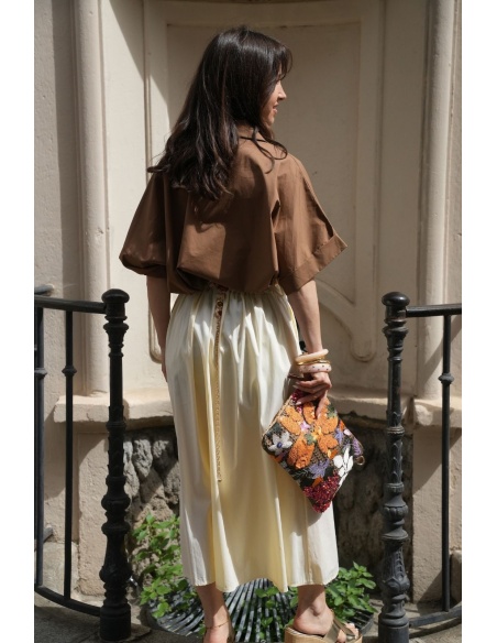 todami UNI YELLOW WOMEN'S SKIRTS