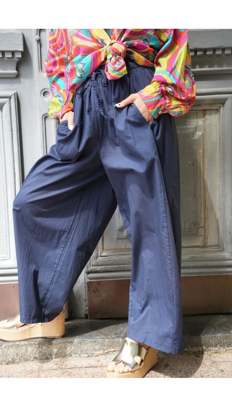 Pantalon Large Marine FLORENCIA