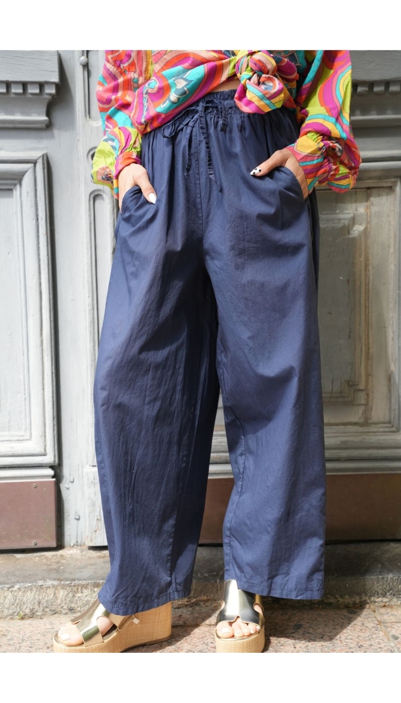Pantalon Large Marine FLORENCIA