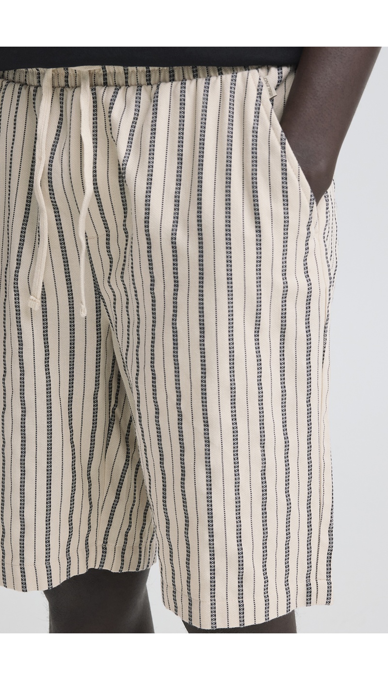 SHORTS HOMME IMPRI BEIGE