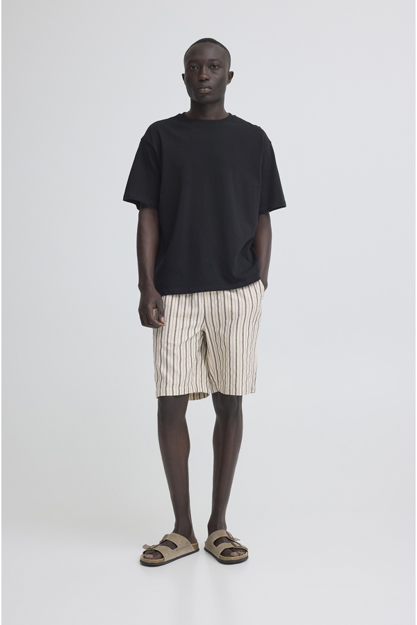 Short Rayure Biege BHMAXIM