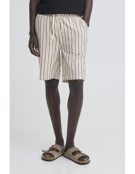 SHORTS HOMME IMPRI BEIGE