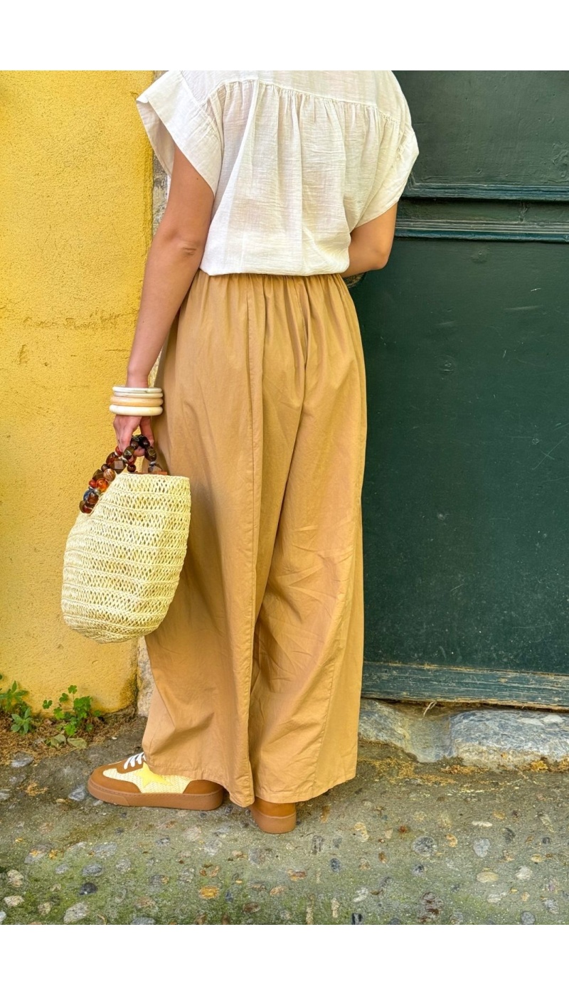 PANTALON FEMME  BEIGE E26