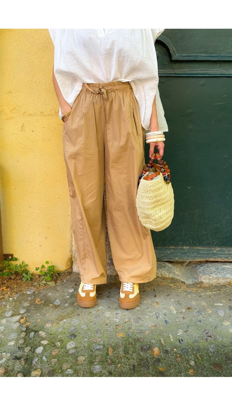 PANTALON FEMME  BEIGE E26