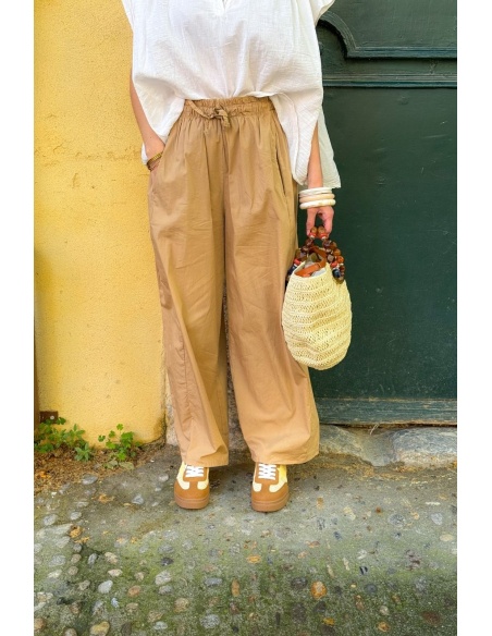 PANTALON FEMME  BEIGE E26