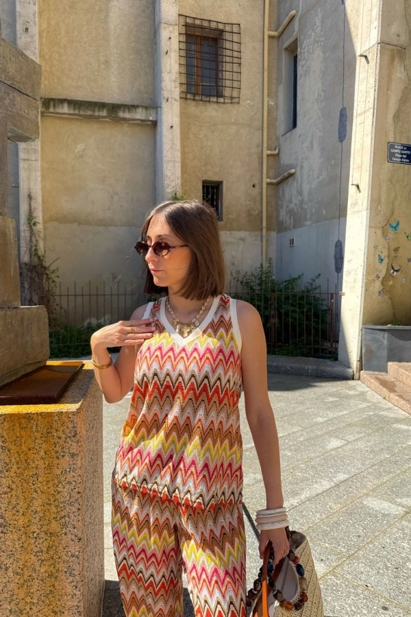 TIJUANA Pink Printed Top - Elegance for your Home