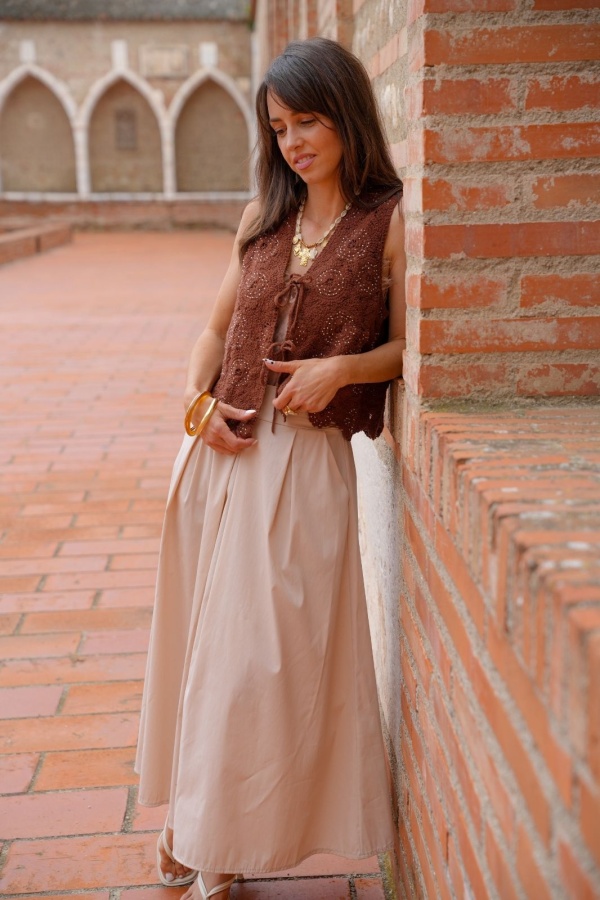 JUPES FEMME UNI BEIGE E26