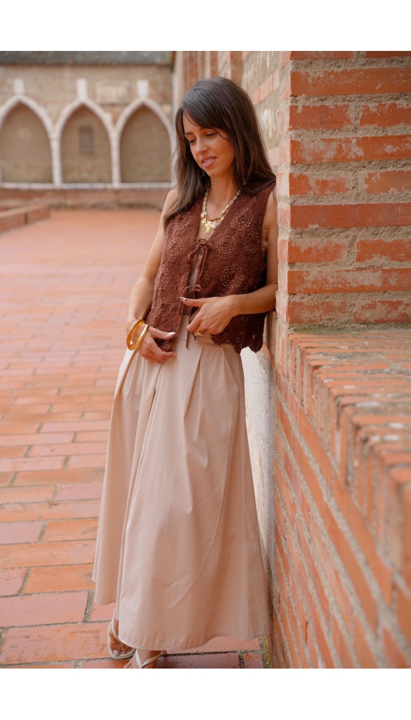 JUPES FEMME UNI BEIGE E26