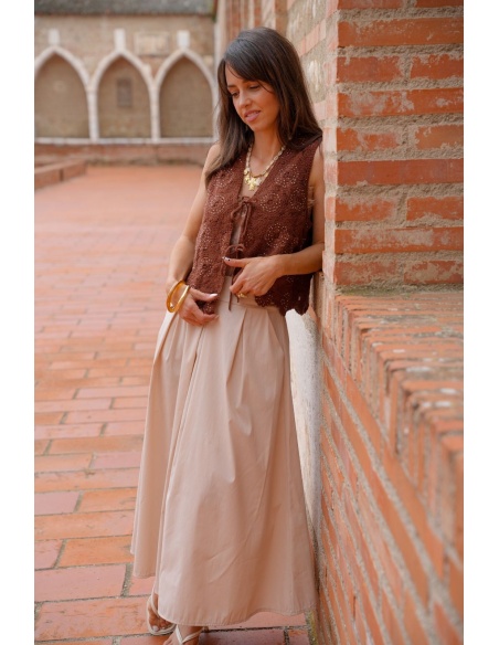 JUPES FEMME UNI BEIGE E26