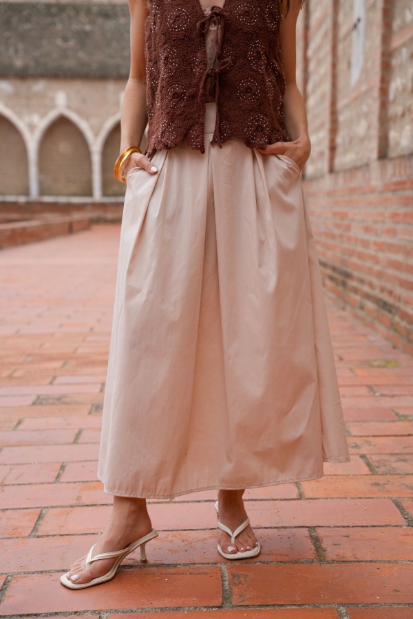 JUPES FEMME UNI BEIGE E26 2