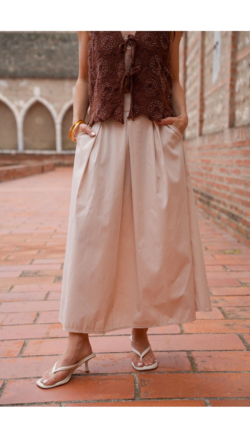 JUPES FEMME UNI BEIGE E26