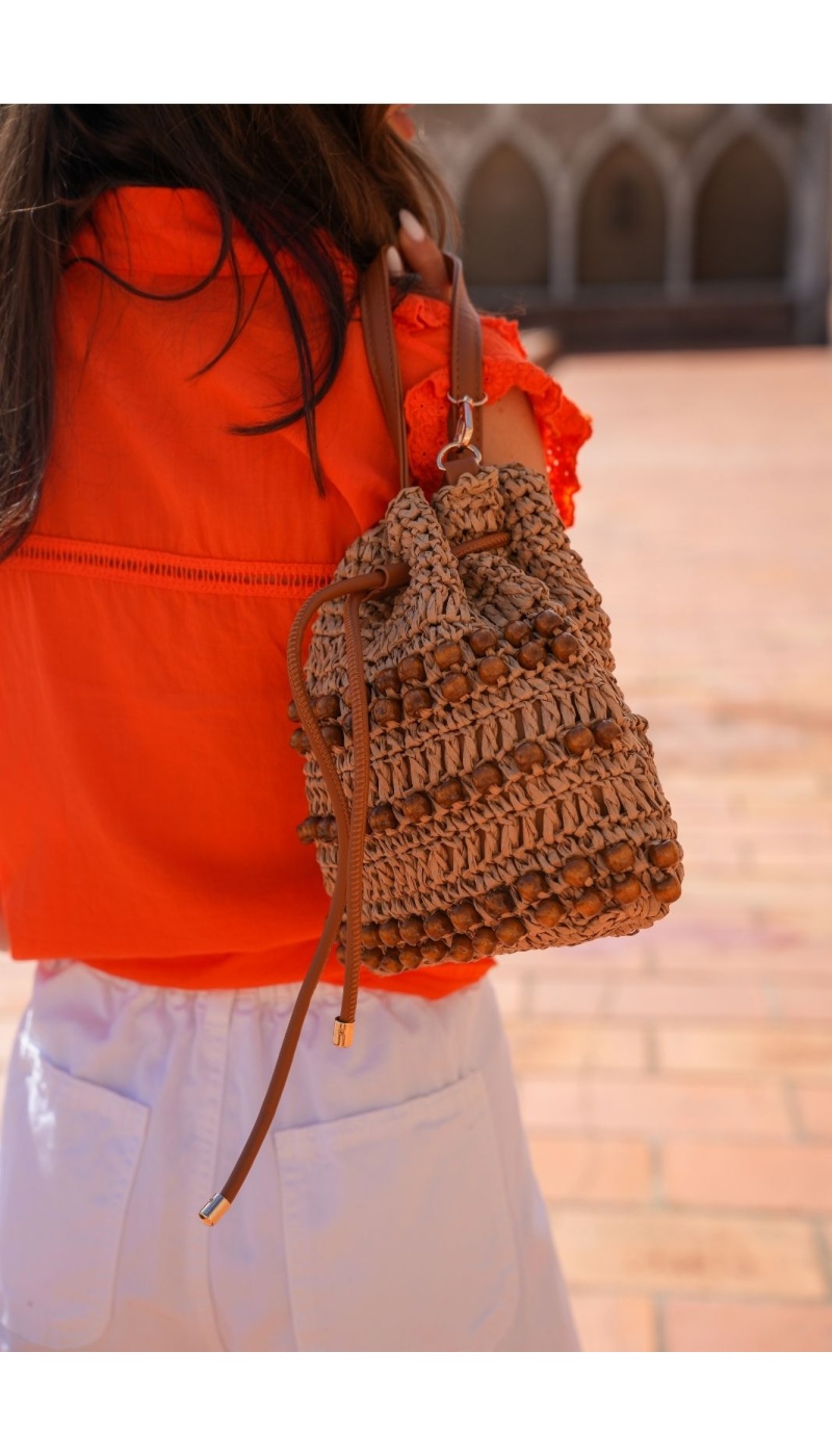SAC FEMME PERLE BEIGE