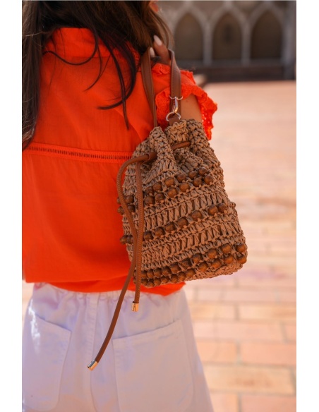 SAC FEMME PERLE BEIGE