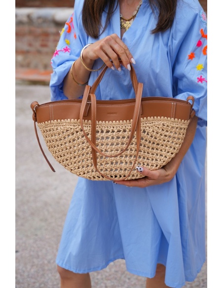 SACS CUIR NATURE CAMEL E26