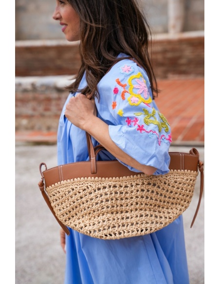 SACS CUIR NATURE CAMEL E26