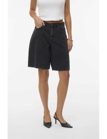 SHORTS DE DENIM NEGRO