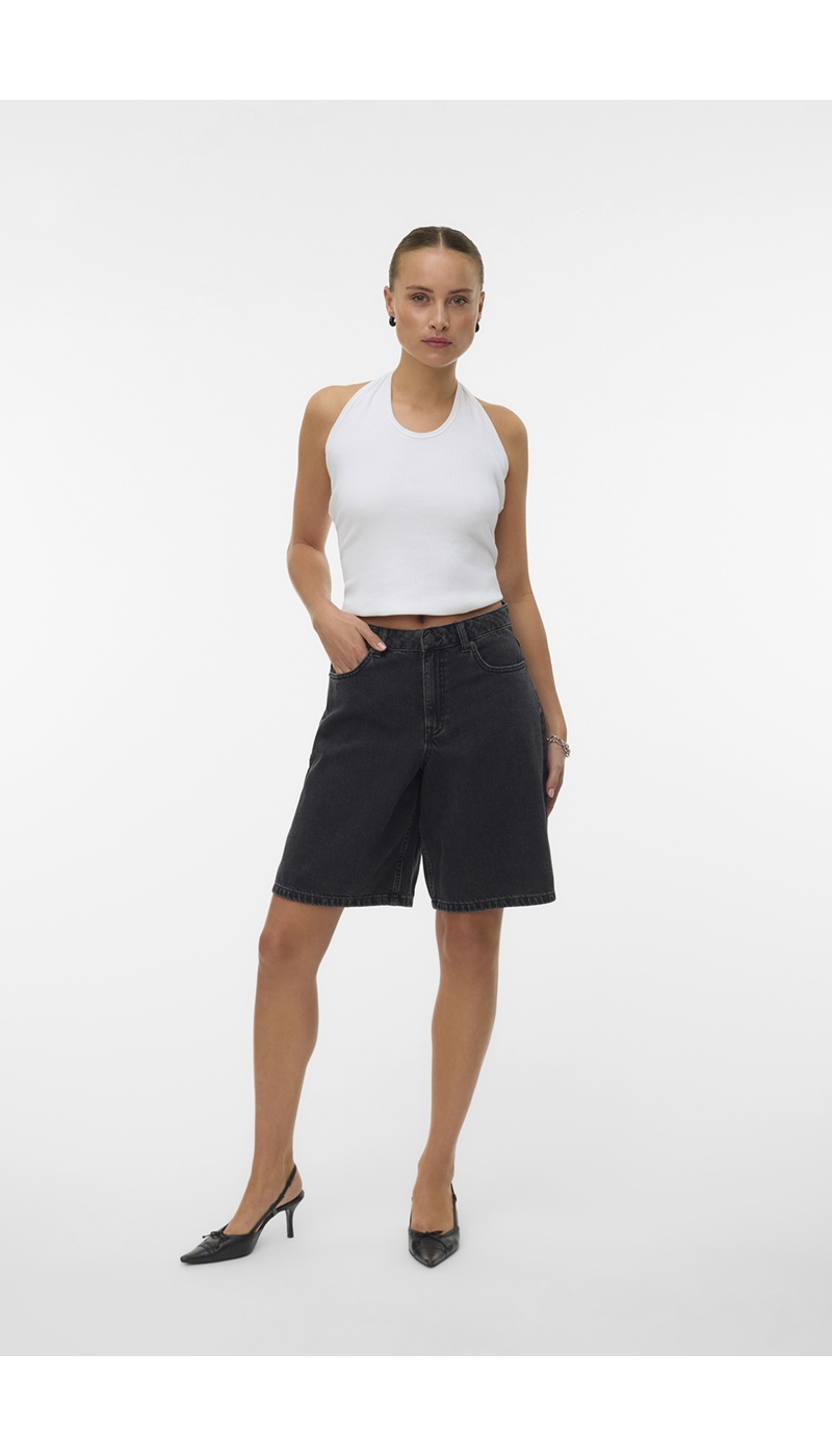 SHORTS DE DENIM NEGRO