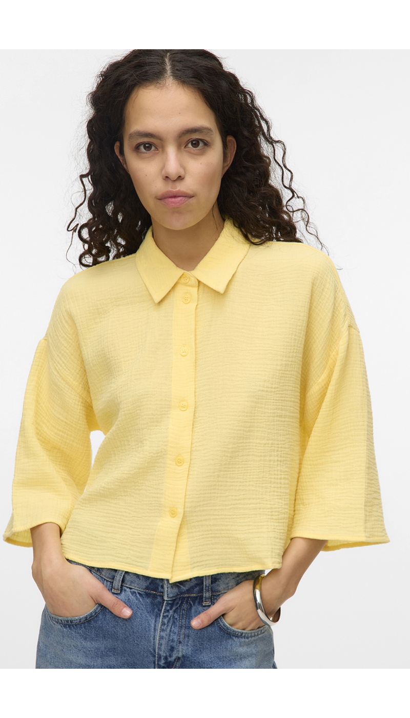 CHEMISES ML PALE BANANA