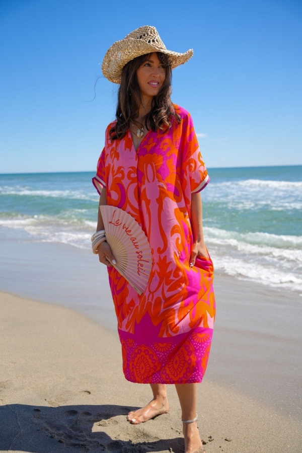 Robe Longue Orange VAIANA