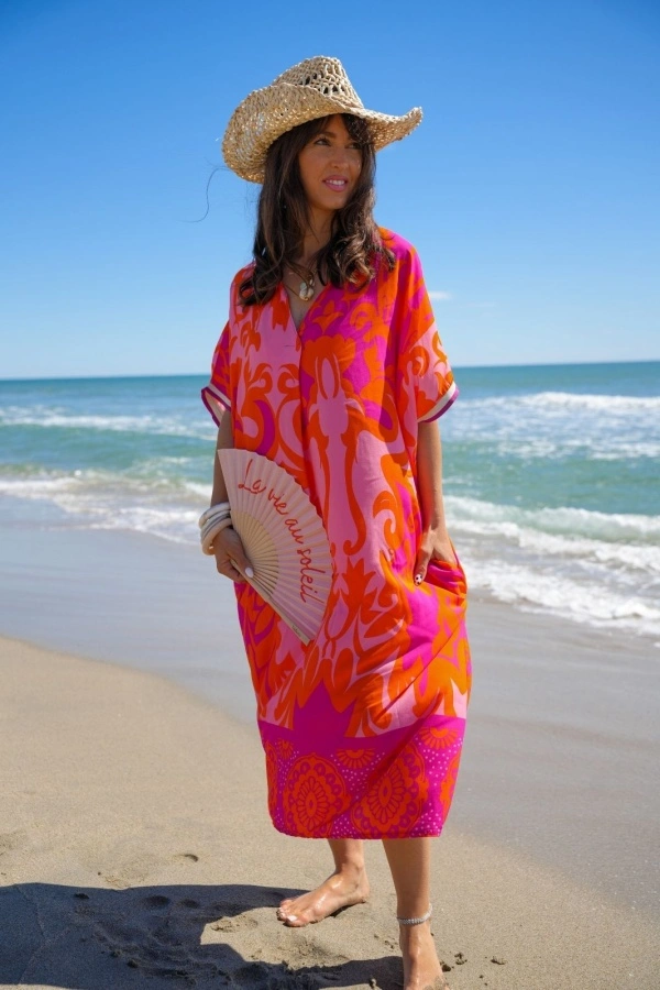 Robe Longue Orange VAIANA