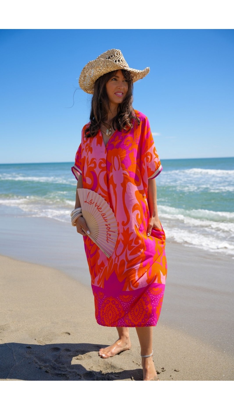 Robe Longue Orange VAIANA
