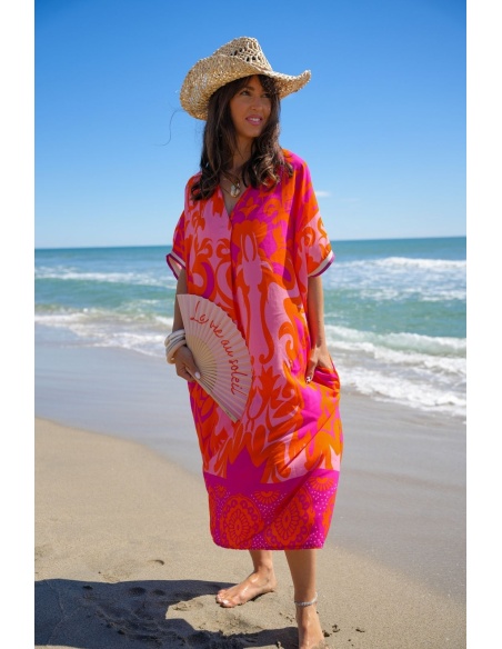 Robe Longue Orange VAIANA