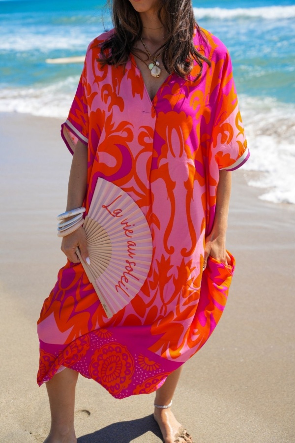 Robe Longue Orange VAIANA 2