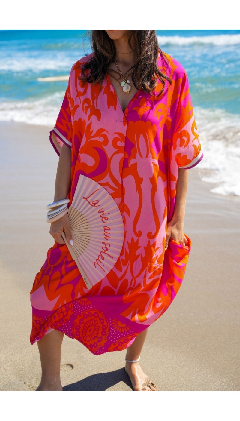 Robe Longue Orange VAIANA