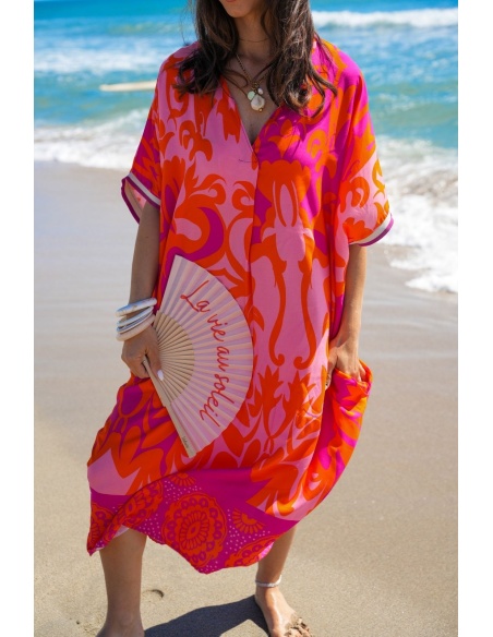 Robe Longue Orange VAIANA