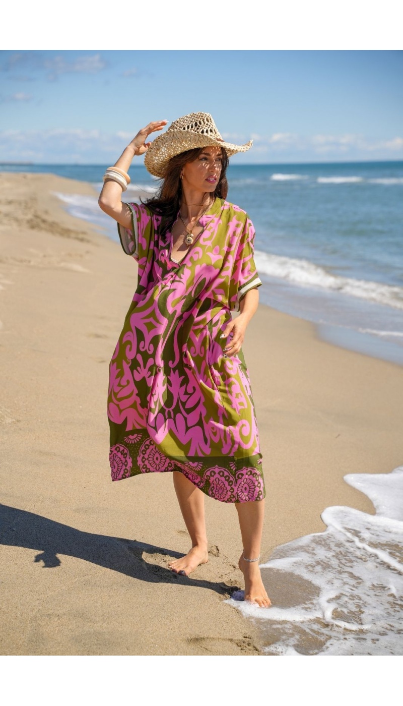 Robe Longue Rose VAIANA