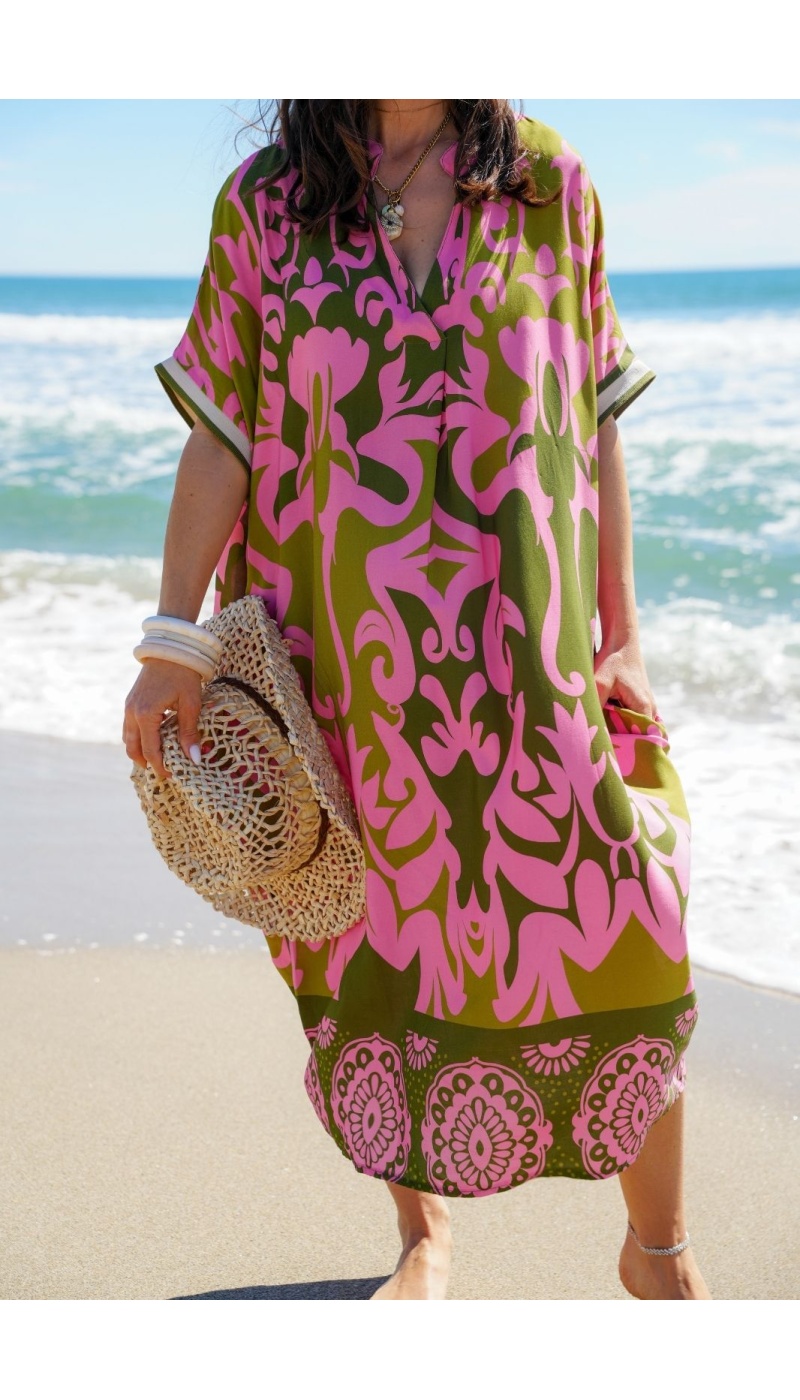 Robe Longue Rose VAIANA