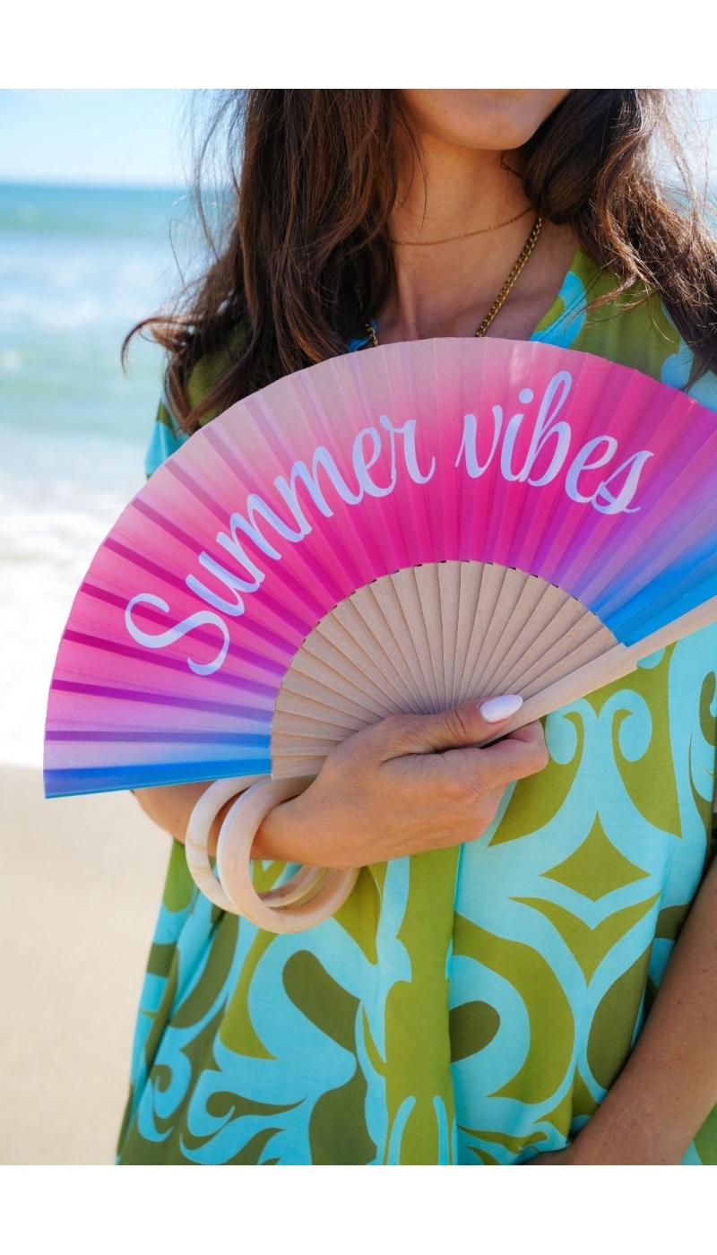 Eventail Multicolore SUMMER VIBES