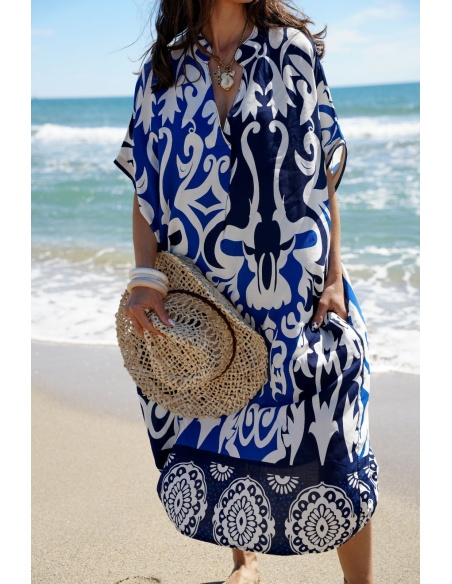 ROBES FEMME LONGUE BLEU E26