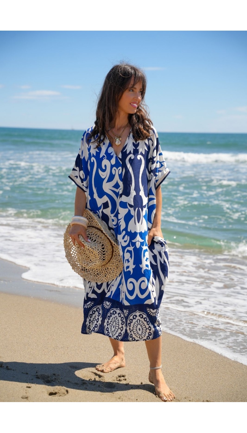 ROBES FEMME LONGUE BLEU E26