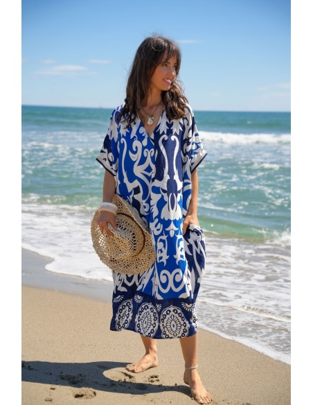 ROBES FEMME LONGUE BLEU E26