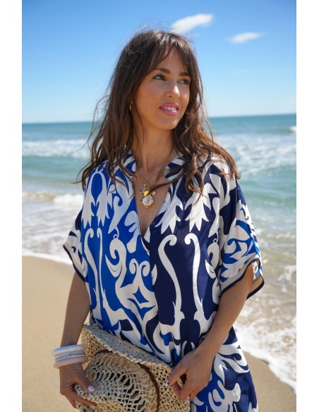 ROBES FEMME LONGUE BLEU E26