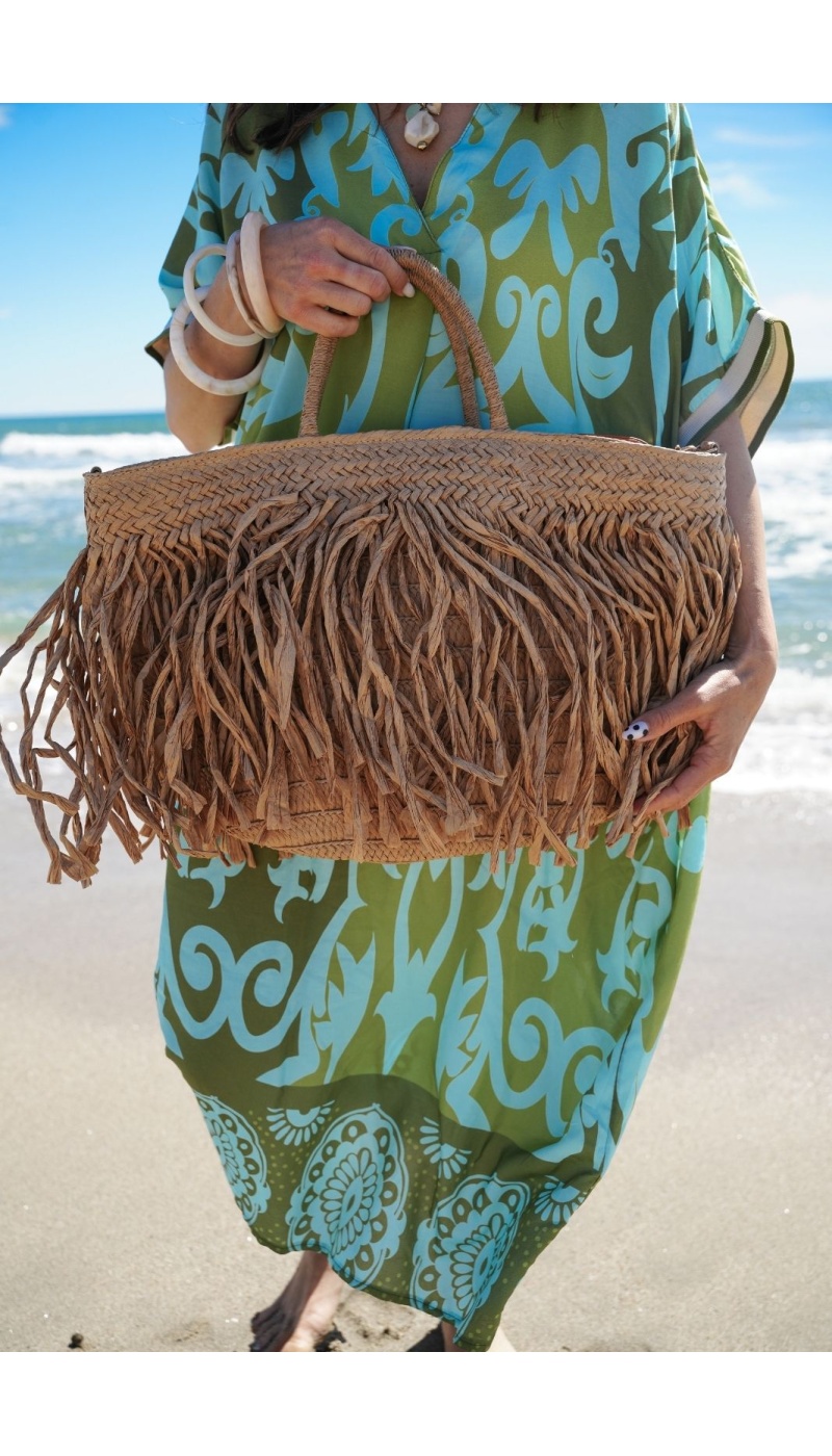 SAC FEMME FRANGE NATURE
