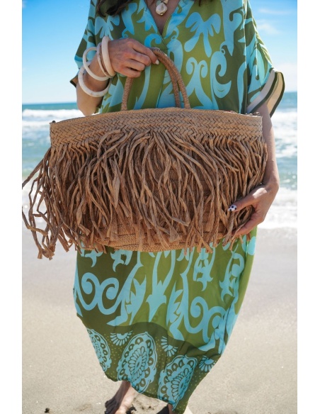 SAC FEMME FRANGE NATURE