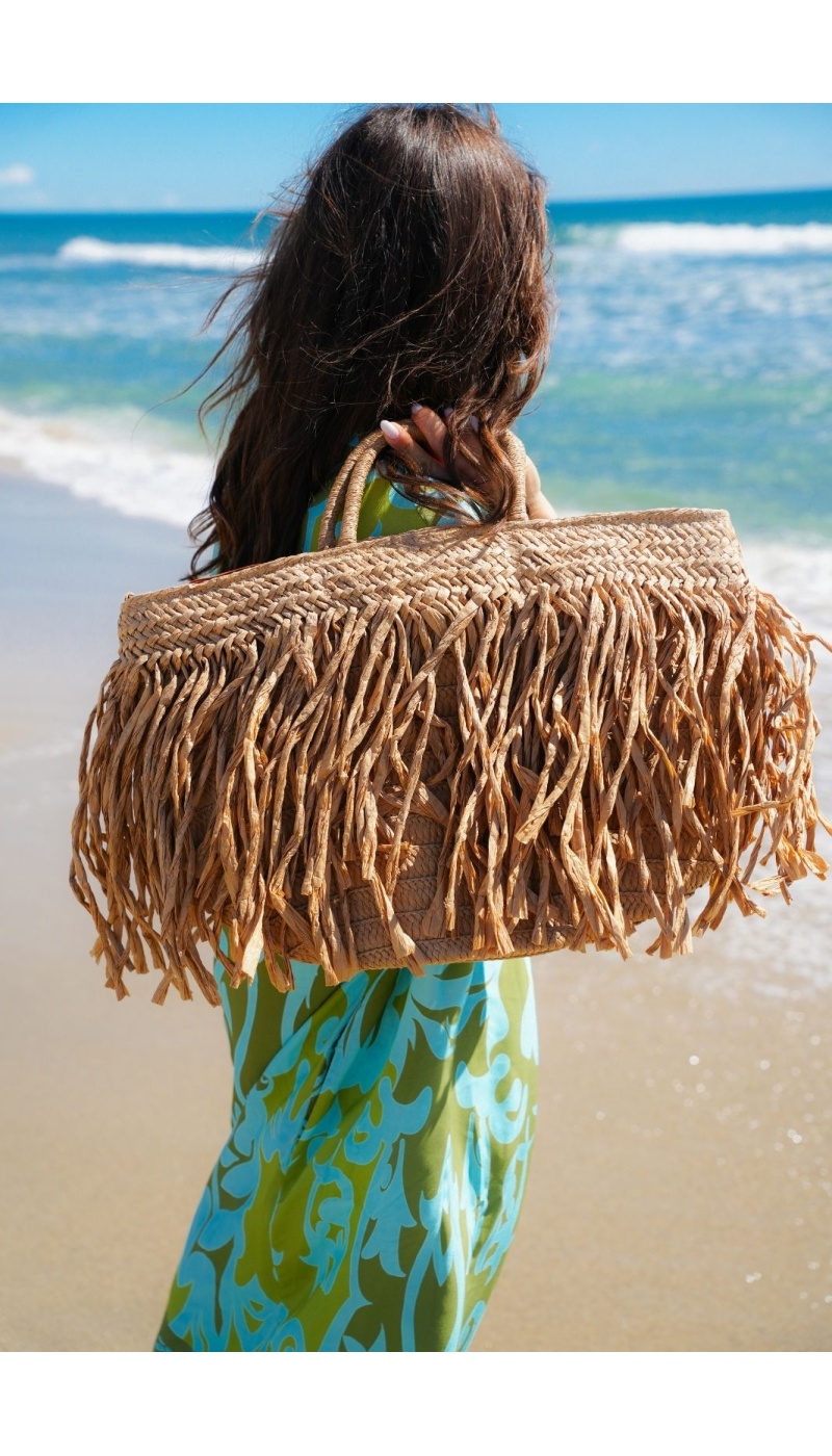 SAC FEMME FRANGE NATURE