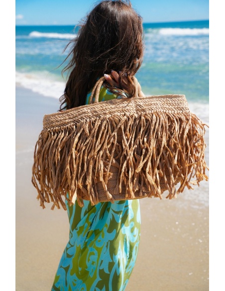 SAC FEMME FRANGE NATURE