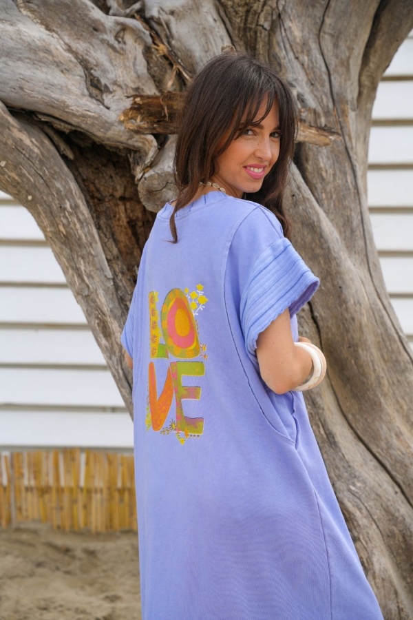 ROBES FEMME LOVE BLEU E26
