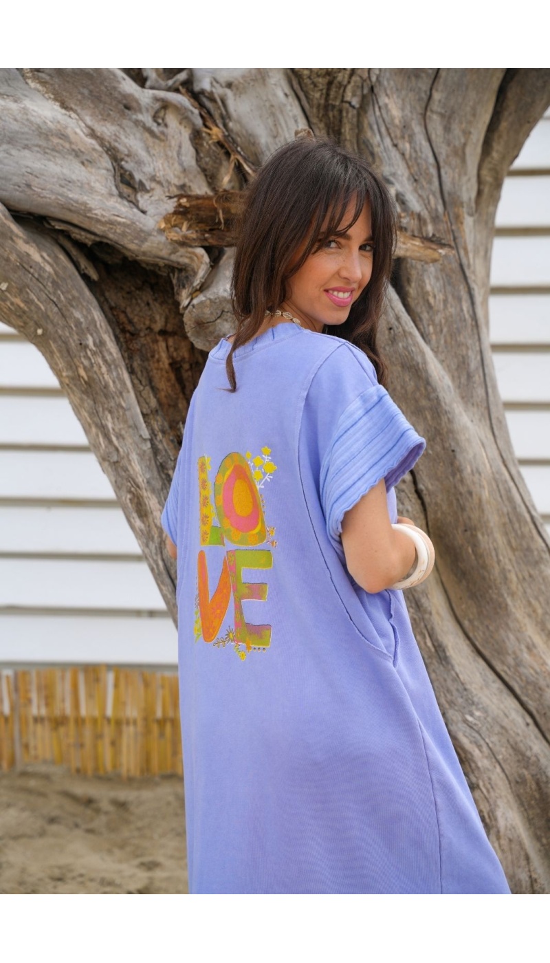 ROBES FEMME LOVE BLEU E26