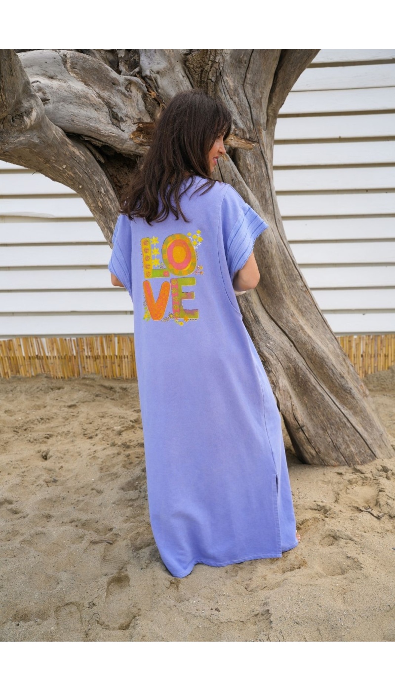 ROBES FEMME LOVE BLEU E26