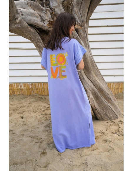 ROBES FEMME LOVE BLEU E26