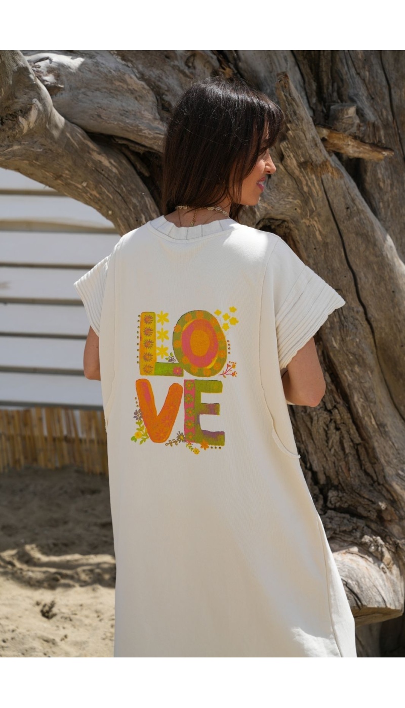 ROBES FEMME LOVE ECRU E26