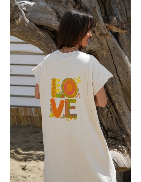 ROBES FEMME LOVE ECRU E26