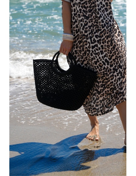 SAC FEMME AJOURE NOIR